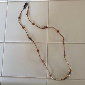 Hand beaded eye glass strap .. Stunning colors photos don’t do it justice!!